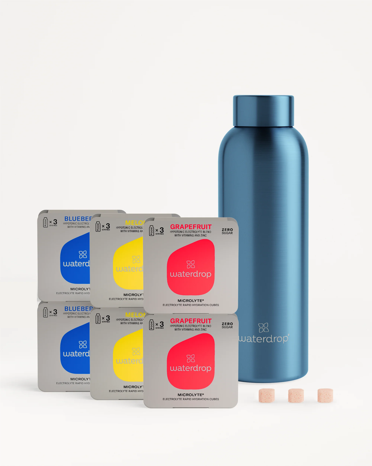 Set Degustare Microlyte cu Sticlă Termo Metalizată din Oțel Inoxidabil