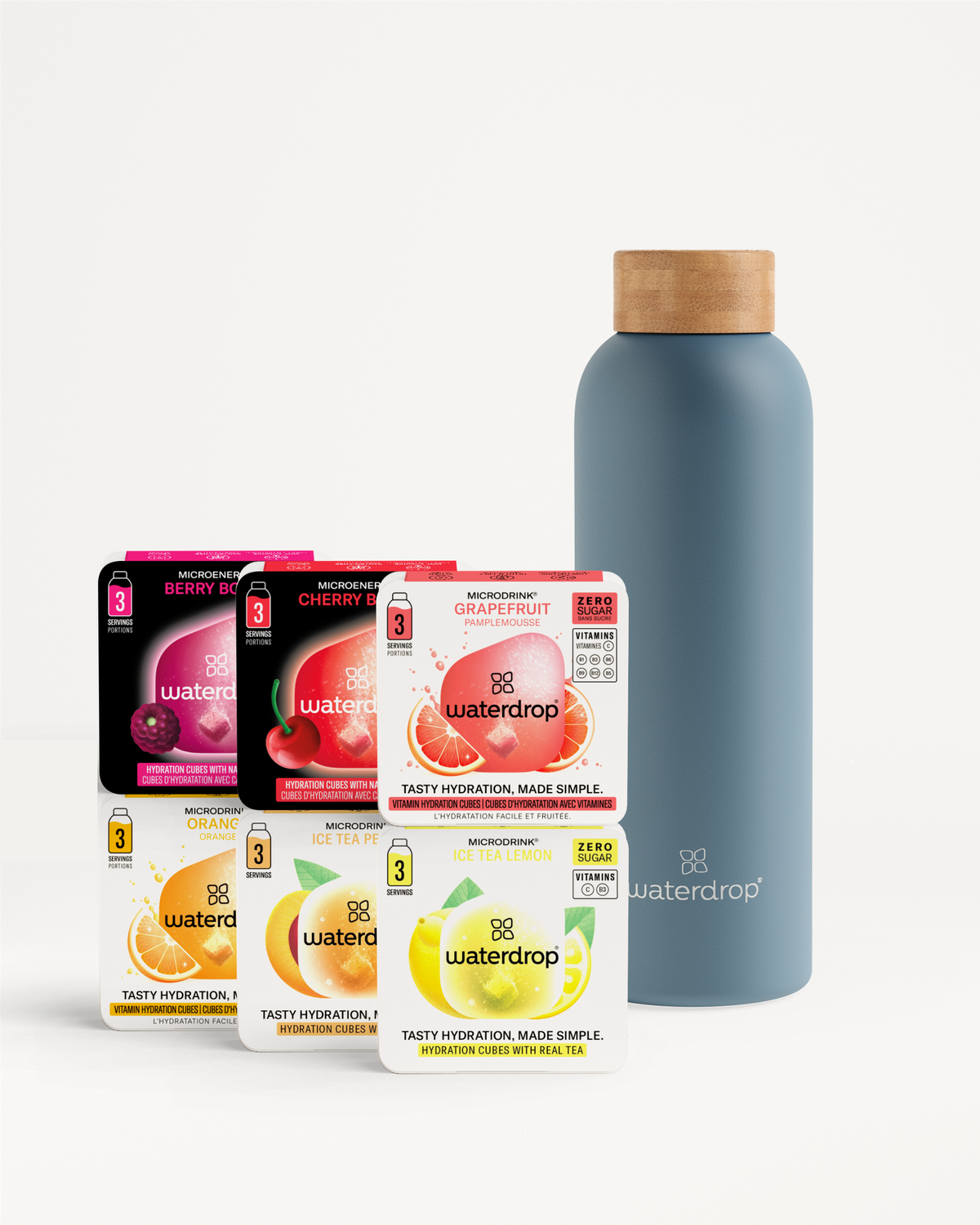 Set Degustare cu Sticlă Termo din Oțel Inoxidabil