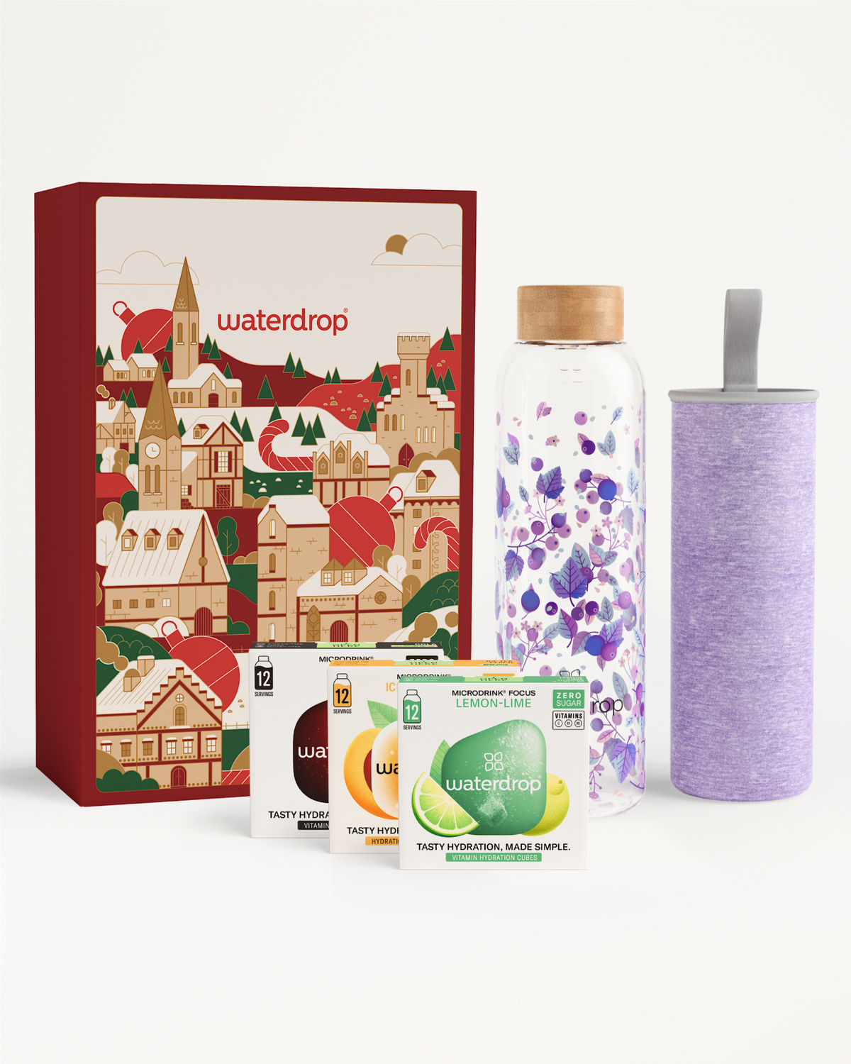 Cutie Cadou de Crăciun cu Sticlă Borosilicată