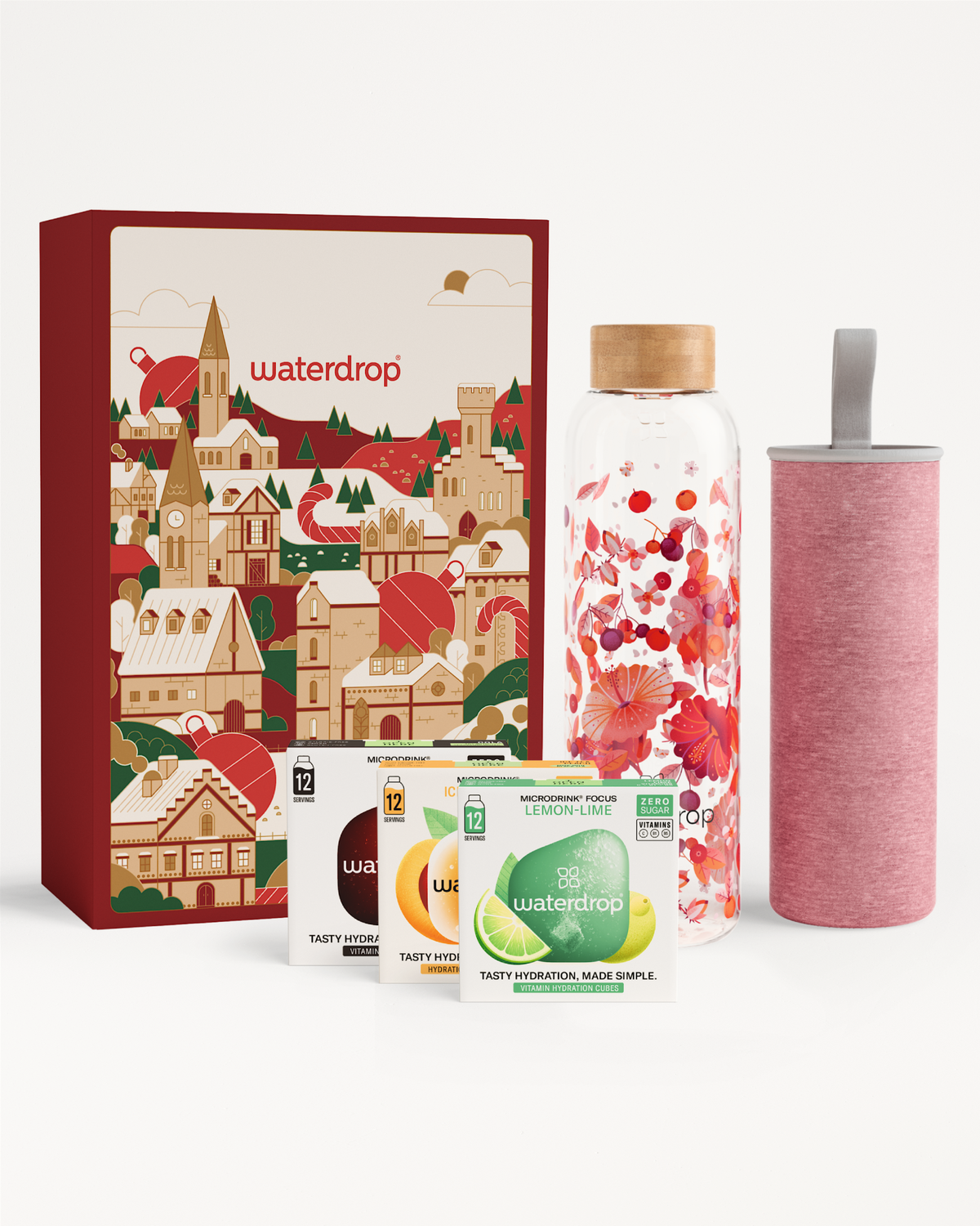 Cutie Cadou de Crăciun cu Sticlă Borosilicată