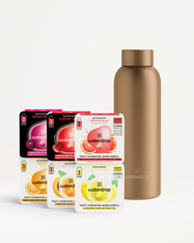 Set Degustare cu Sticlă Termo Metalizată din Oțel Inoxidabil