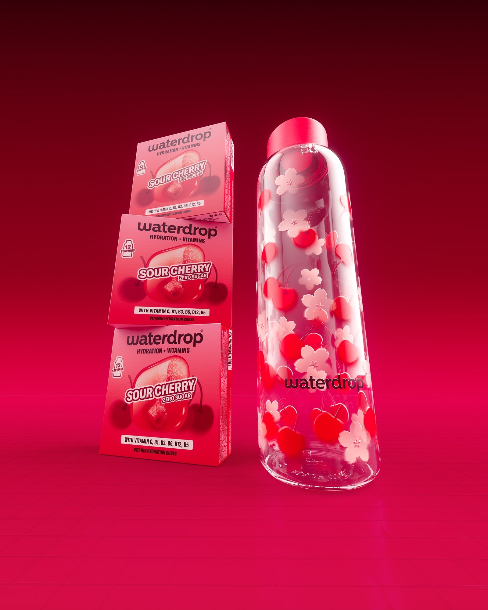 Set cu Sticlă SOUR CHERRY