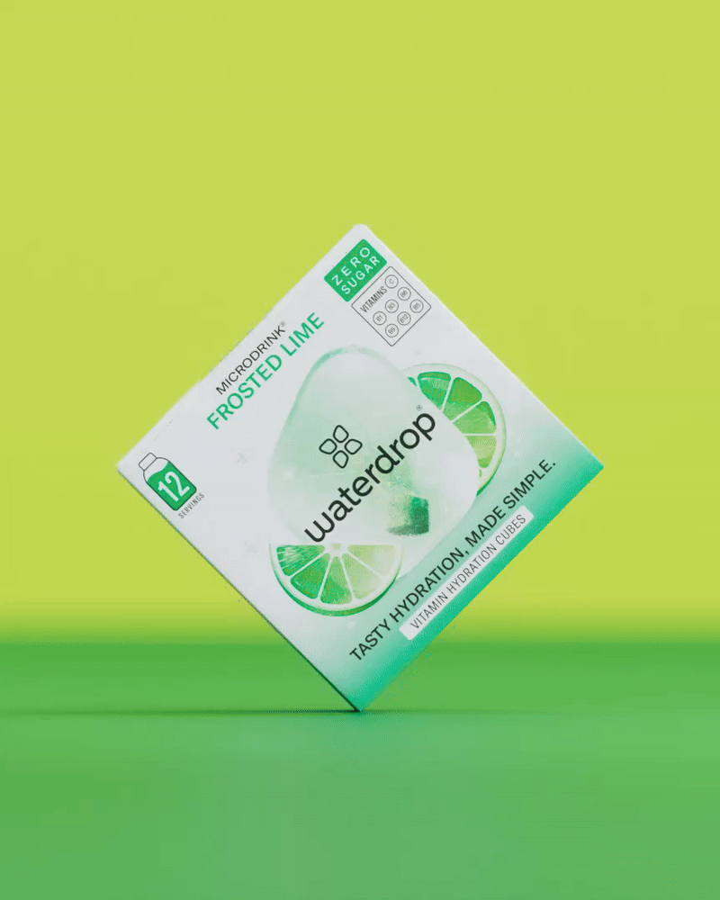 Cuburi Microdrink LEMON-LIME, fără zahăr, hidratare cu vitamine.