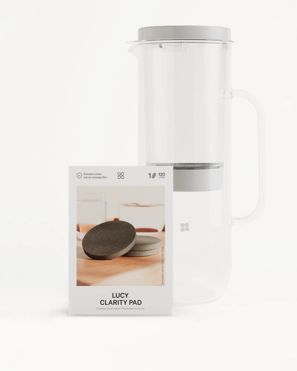 Set Carafă cu filtru LUCY® cu rezerve