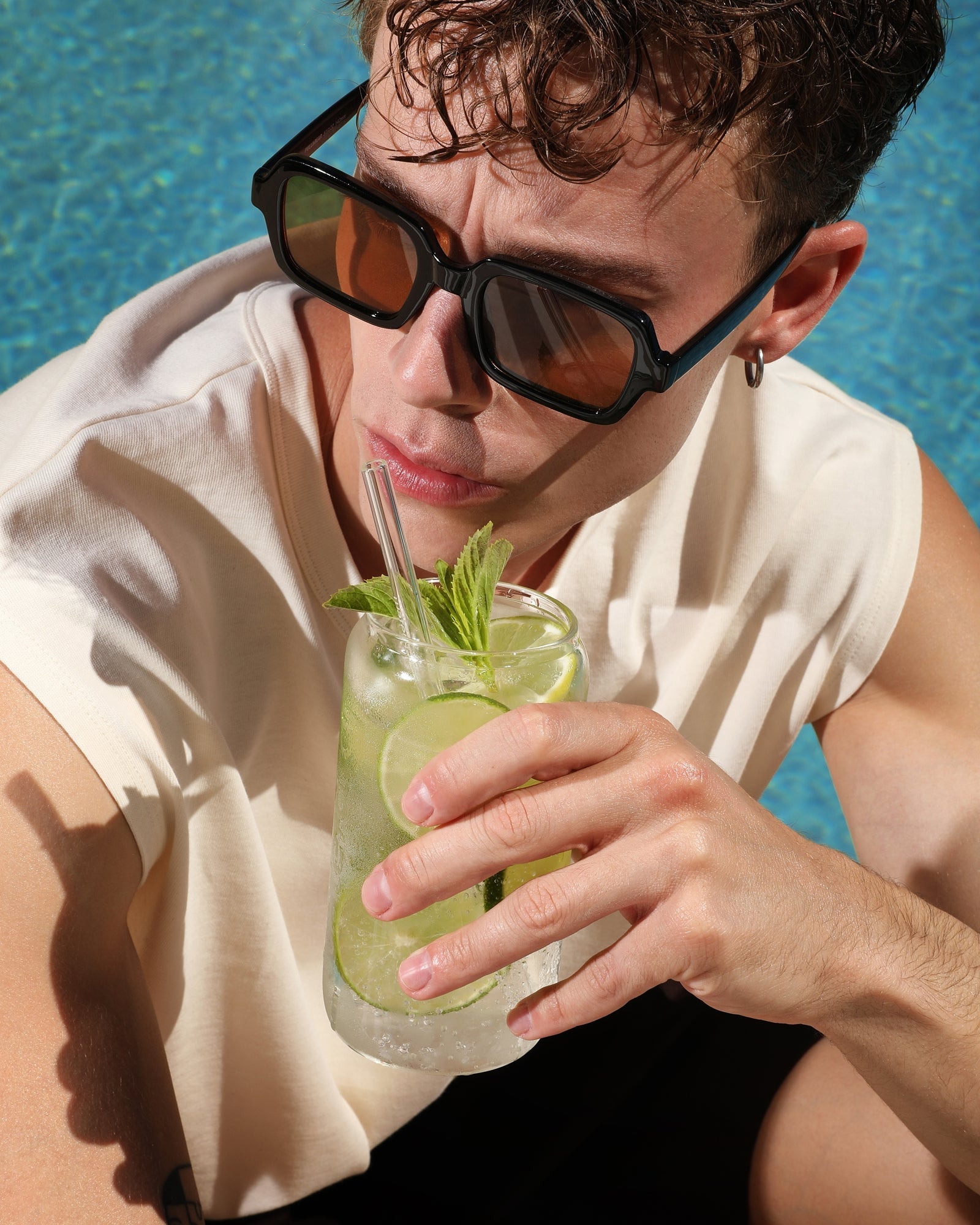 Set Mojito cu Sticlă Rainbow