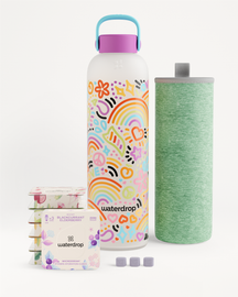 Set Starter cu Sticlă Borosilicată Rainbow