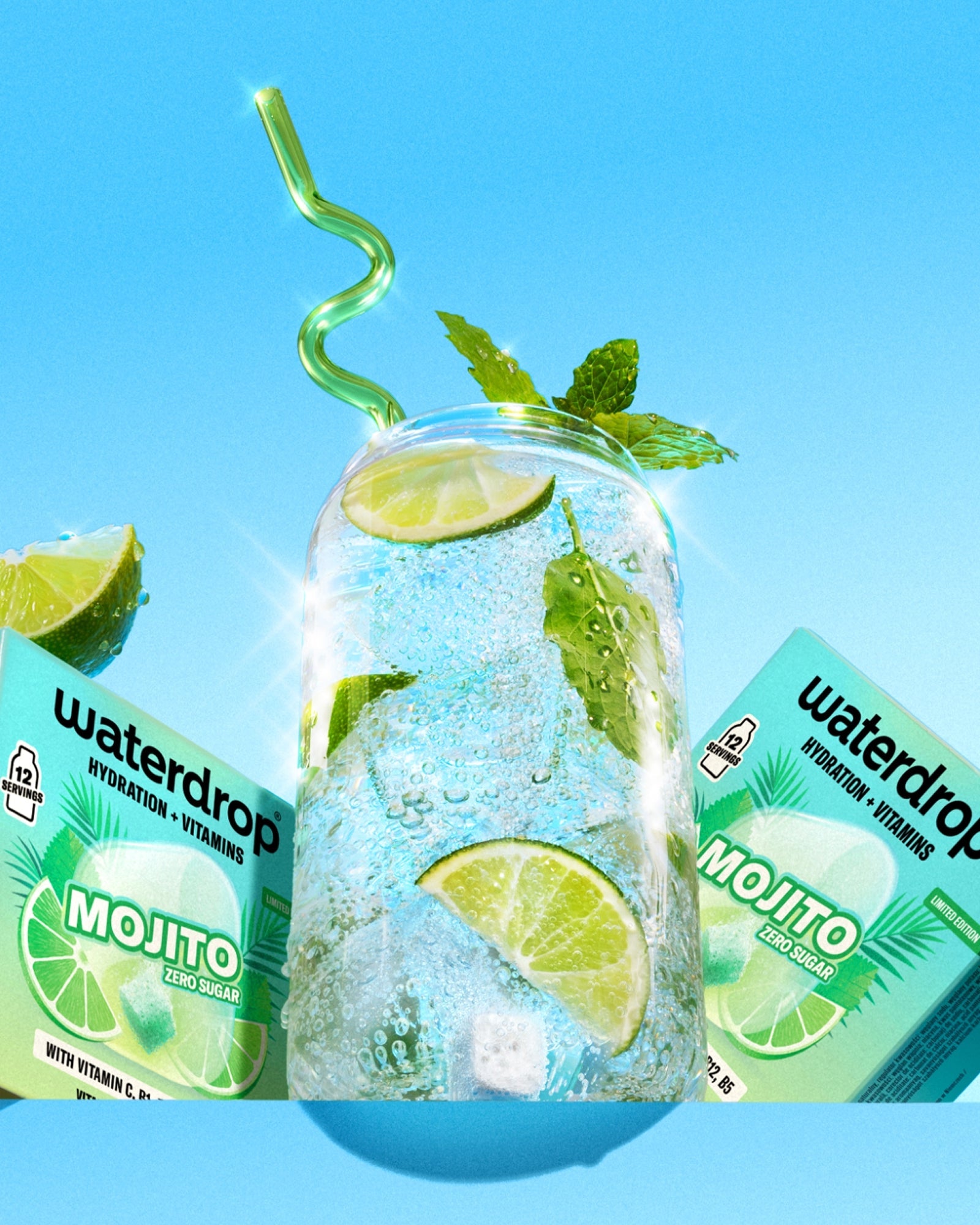 Paie Mojito din Sticlă