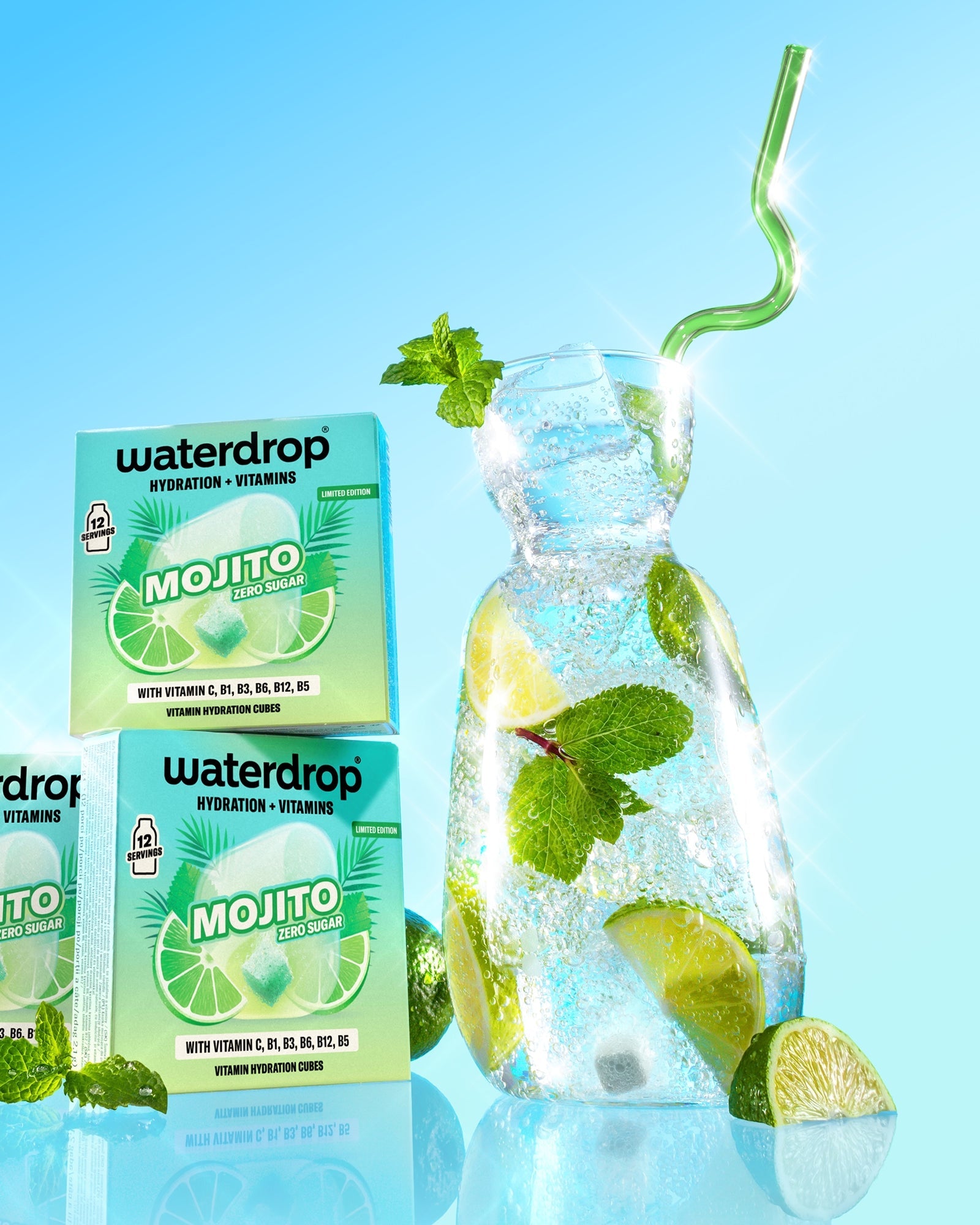 Paie Mojito din Sticlă