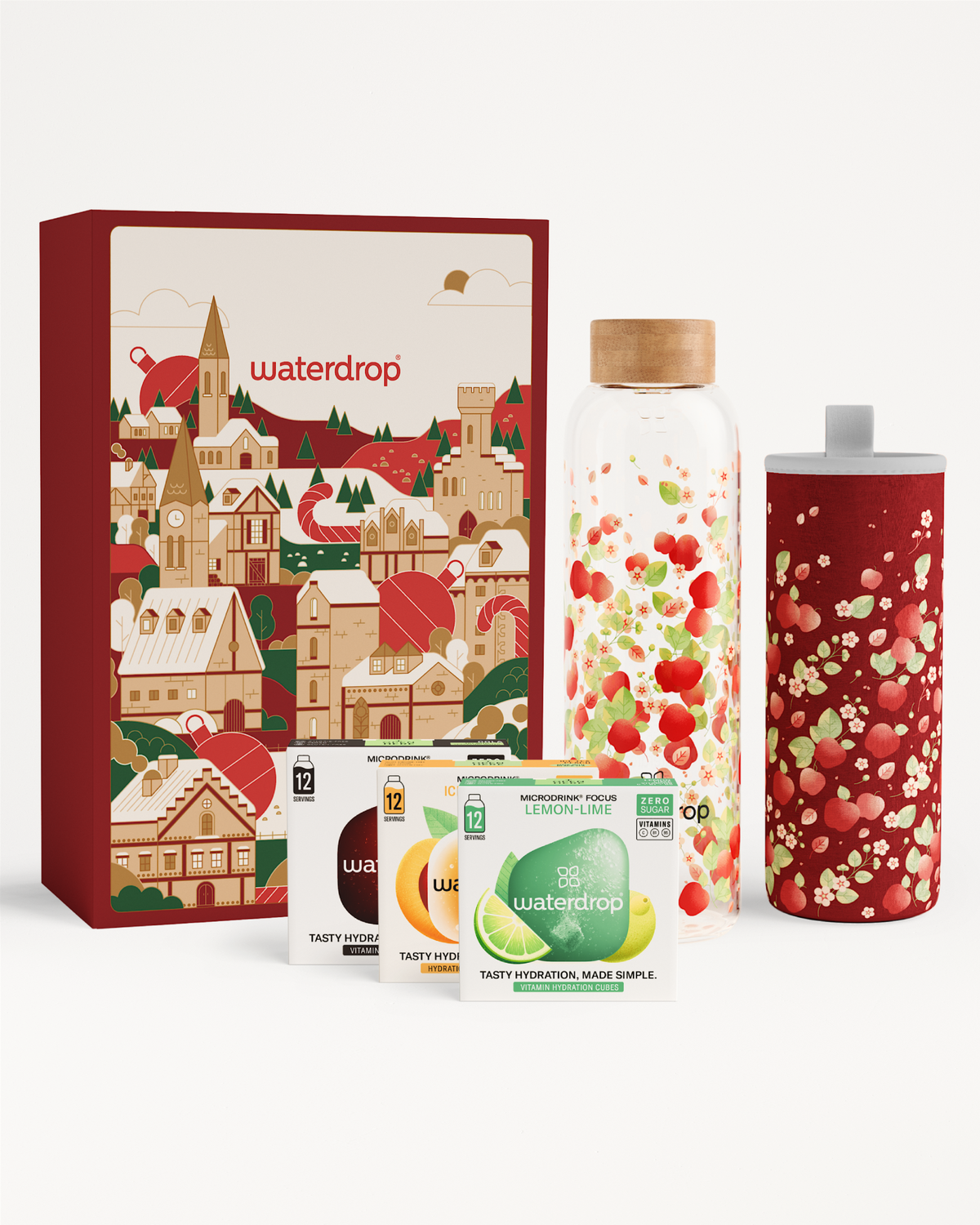 Cutie Cadou de Crăciun cu Sticlă Borosilicată