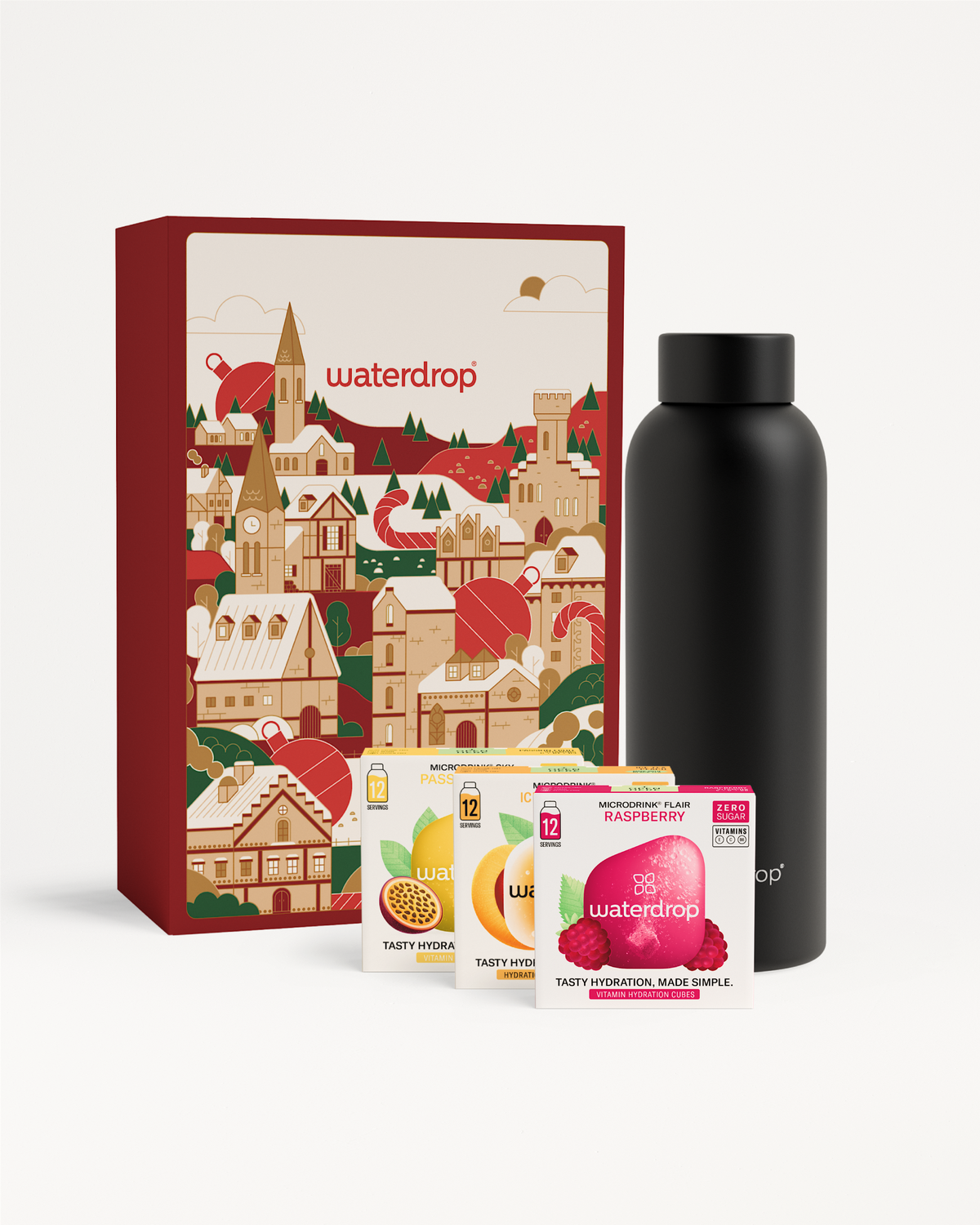 Cutie Cadou de Crăciun cu Sticlă din Oțel