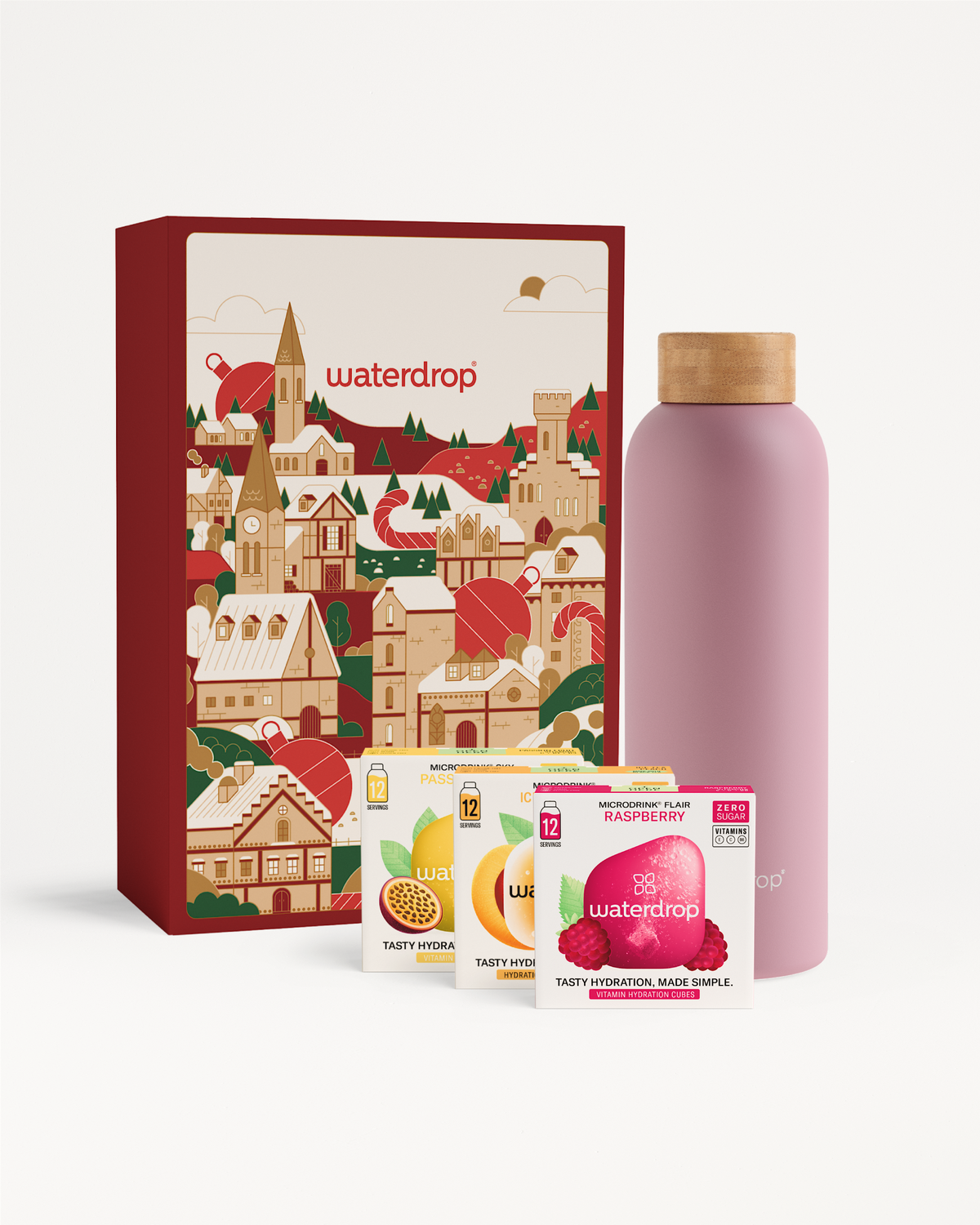 Cutie Cadou de Crăciun cu Sticlă din Oțel